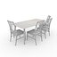 3D Dining Set 4