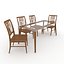 3D Dining Set 4
