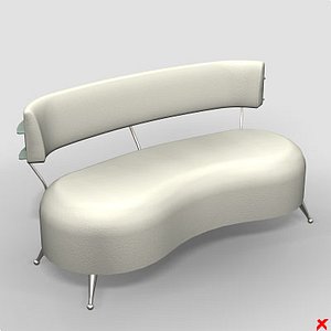 3d model chair waiting