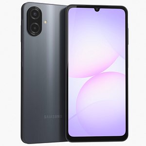 3D model Samsung Galaxy A07 4G Gray