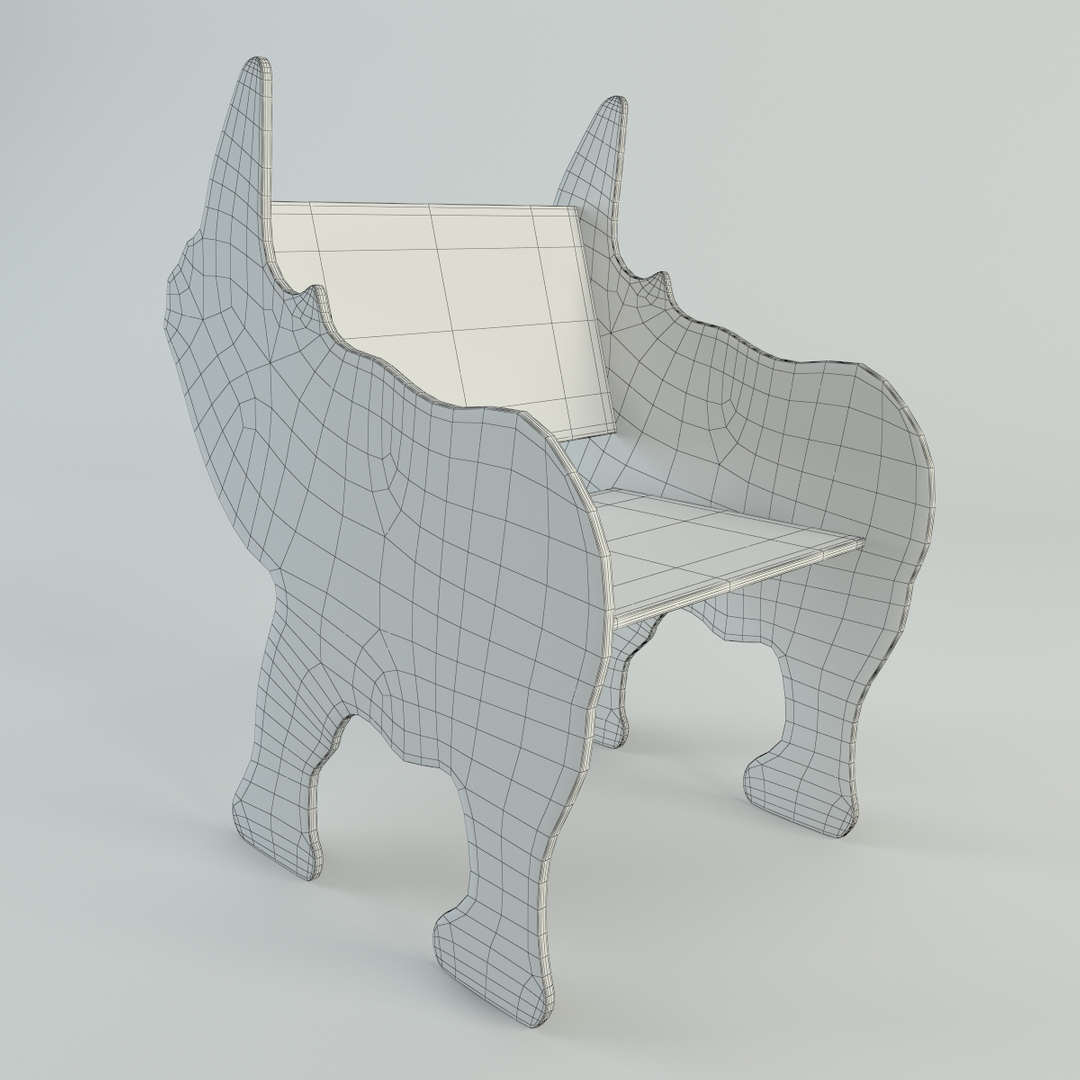 plywood furniture set 3d 3ds