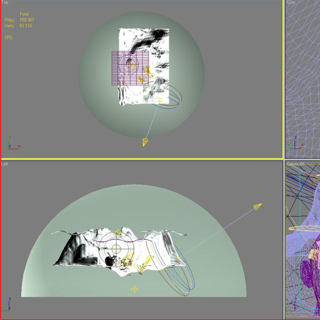 3d Model Of Life Water Scene