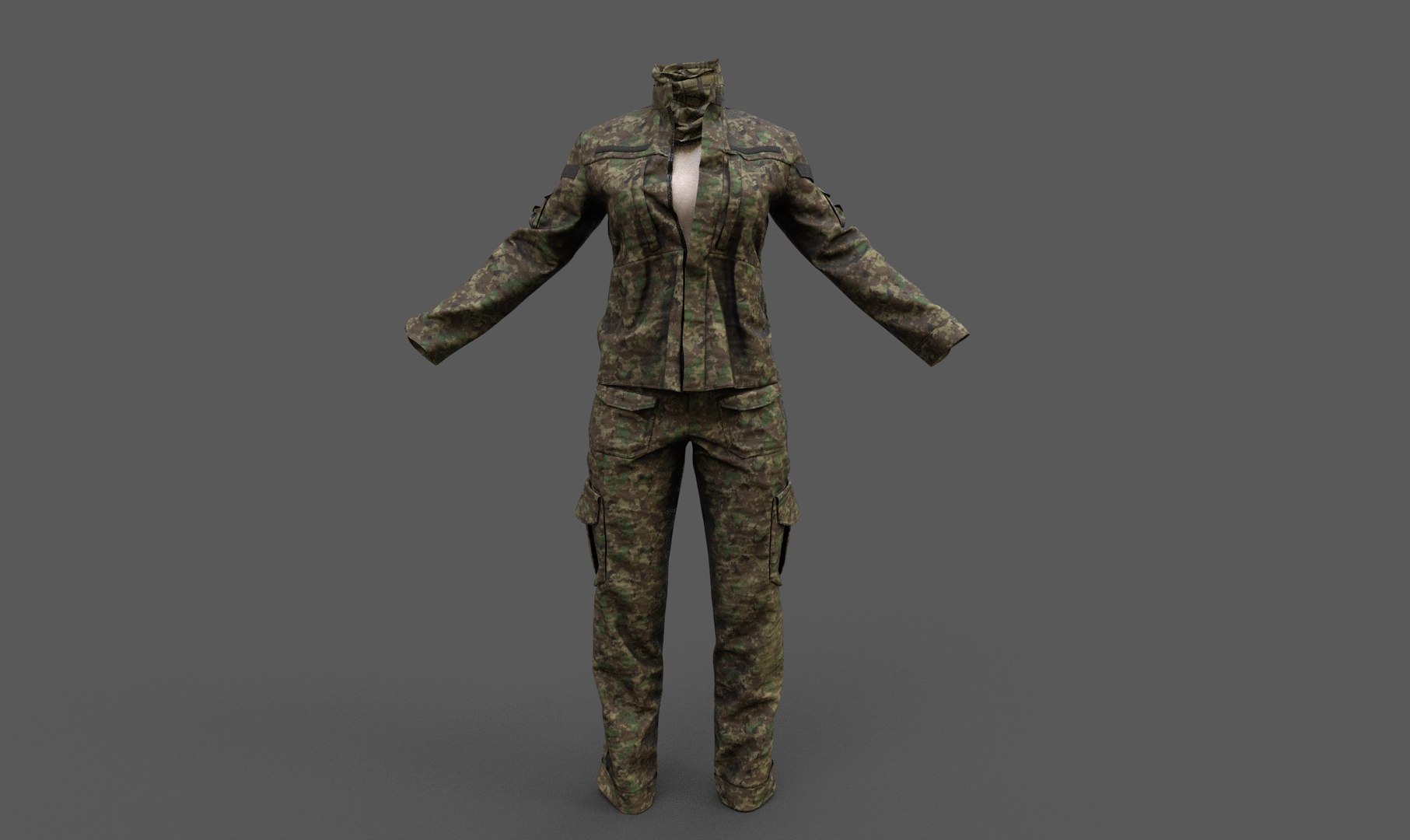 3D Military Female Outfit model https://p.turbosquid.com/ts-thumb/jL/hmbBSJ/Bl/vfront/jpg/1629908817/1920x1080/fit_q87/13097d79db3633ee294c6e8a6317e8129397102d/vfront.jpg