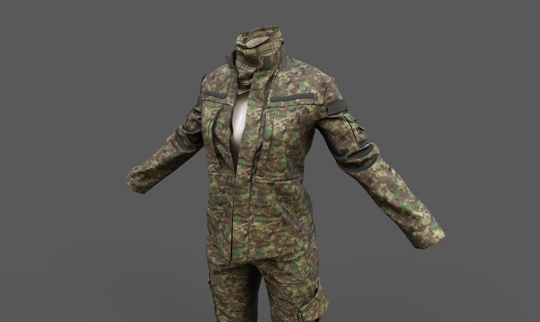 3D Military Female Outfit model https://p.turbosquid.com/ts-thumb/jL/hmbBSJ/Io/closeup2/jpg/1629908986/1920x1080/fit_q87/2f36d3363f688104806db999ad8da9ef6c9b1831/closeup2.jpg