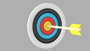 3D bowling ball pins Arrow Target  collection model