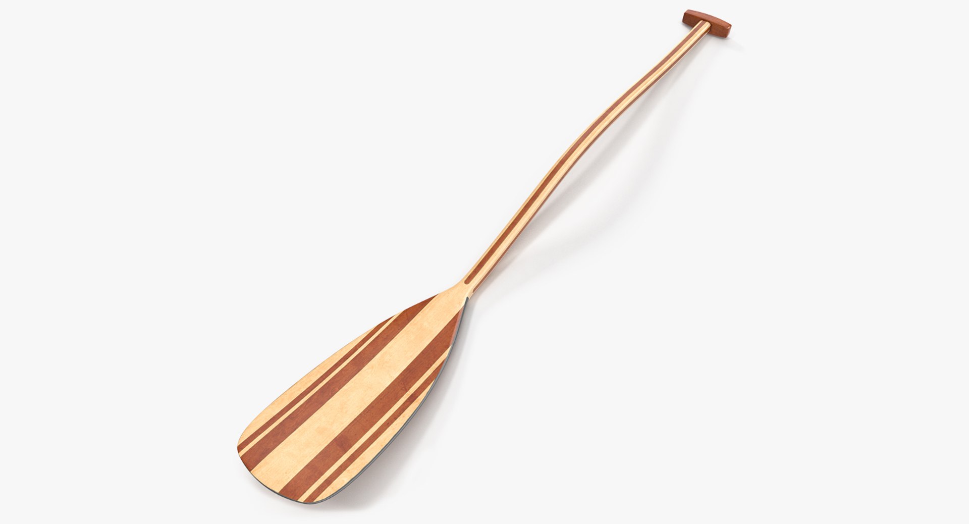 Wooden Paddle 3D model preview