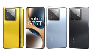 Realme GT 7T All Colors 3D