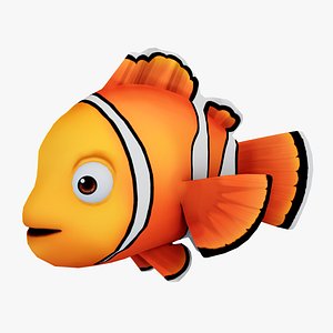 Cartoon Clownfish Animated