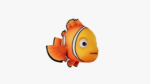 Cartoon Clownfish Animated 3D model