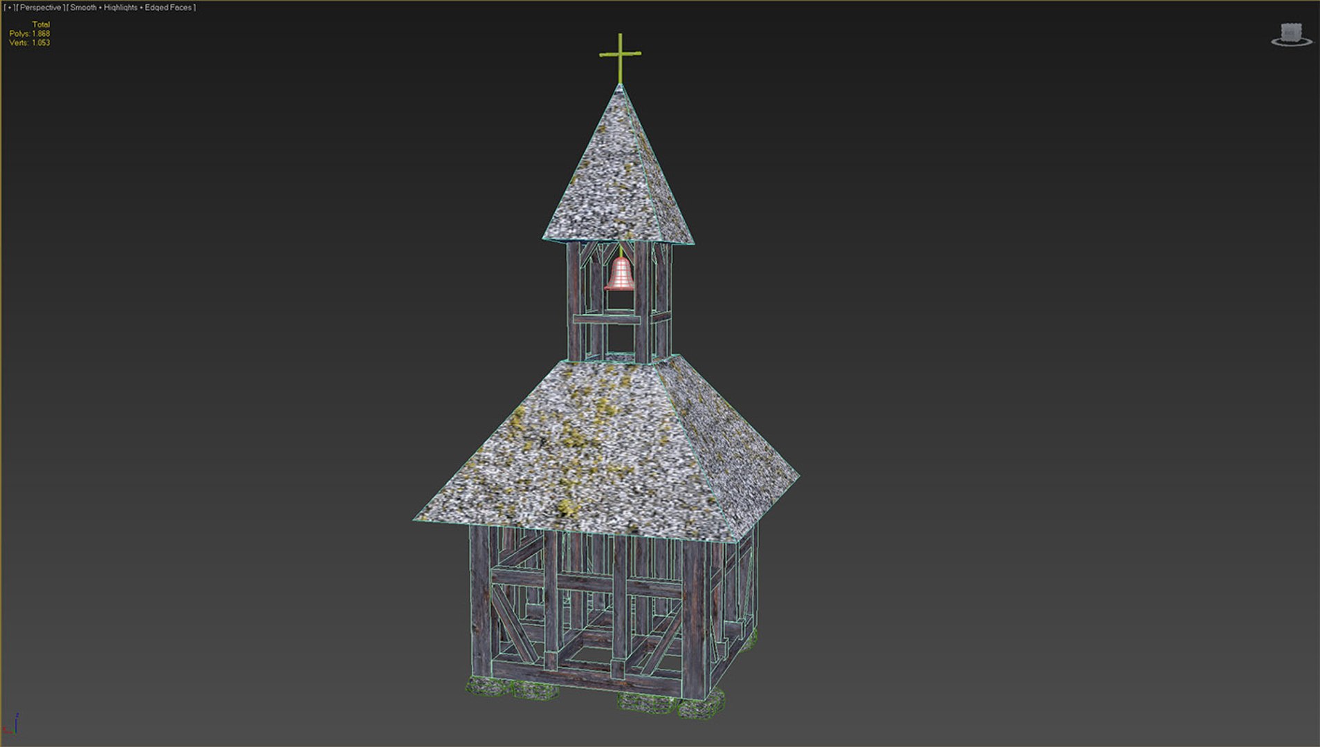3d model of traditional games houses