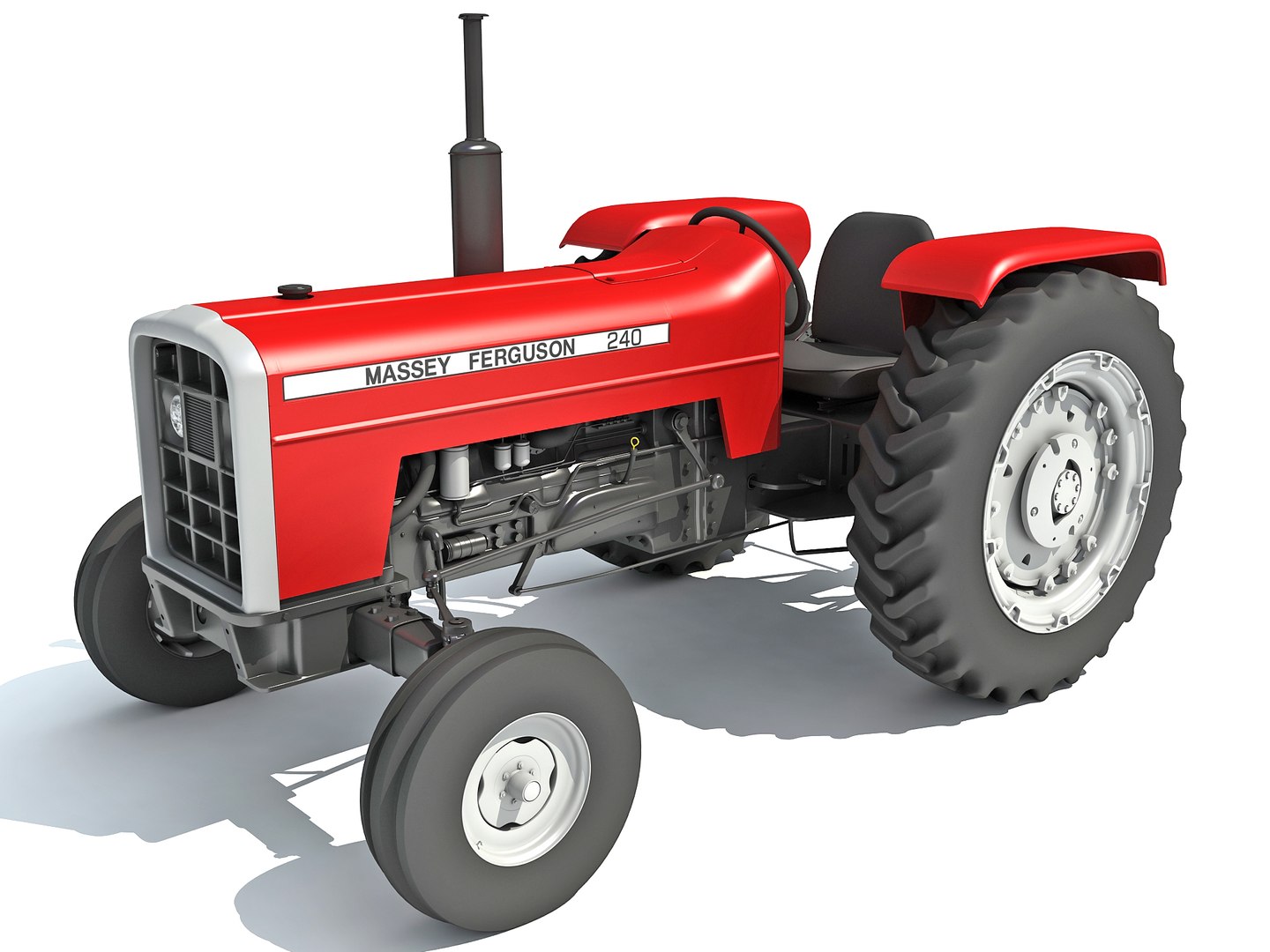 Massey Ferguson Tractor 3D Model - TurboSquid 1444953