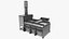 Cremation Oven for Animal Incineration Rigged for Cinema 4D