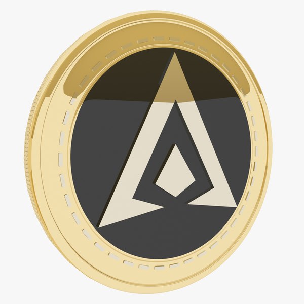 3D Hai Chain Cryptocurrency Gold Coin model