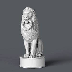 3d max zbrush lion