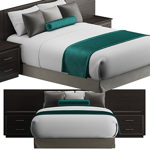 Hotel guest room bed 2 model