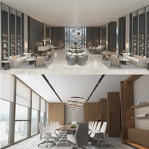 6 Meeting Reception Offices - Bundle 03 3D model