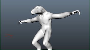 3d monster reptile