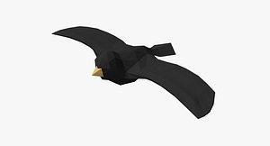 Low Poly Bird - Rigged