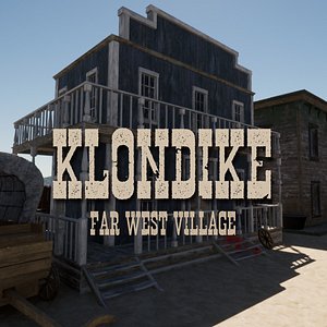 3D Klondike - Far West Town - Blender and FBX model