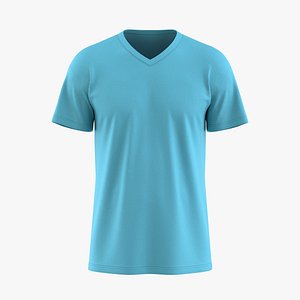 V-Neck Set In Sleeve Tee Design model