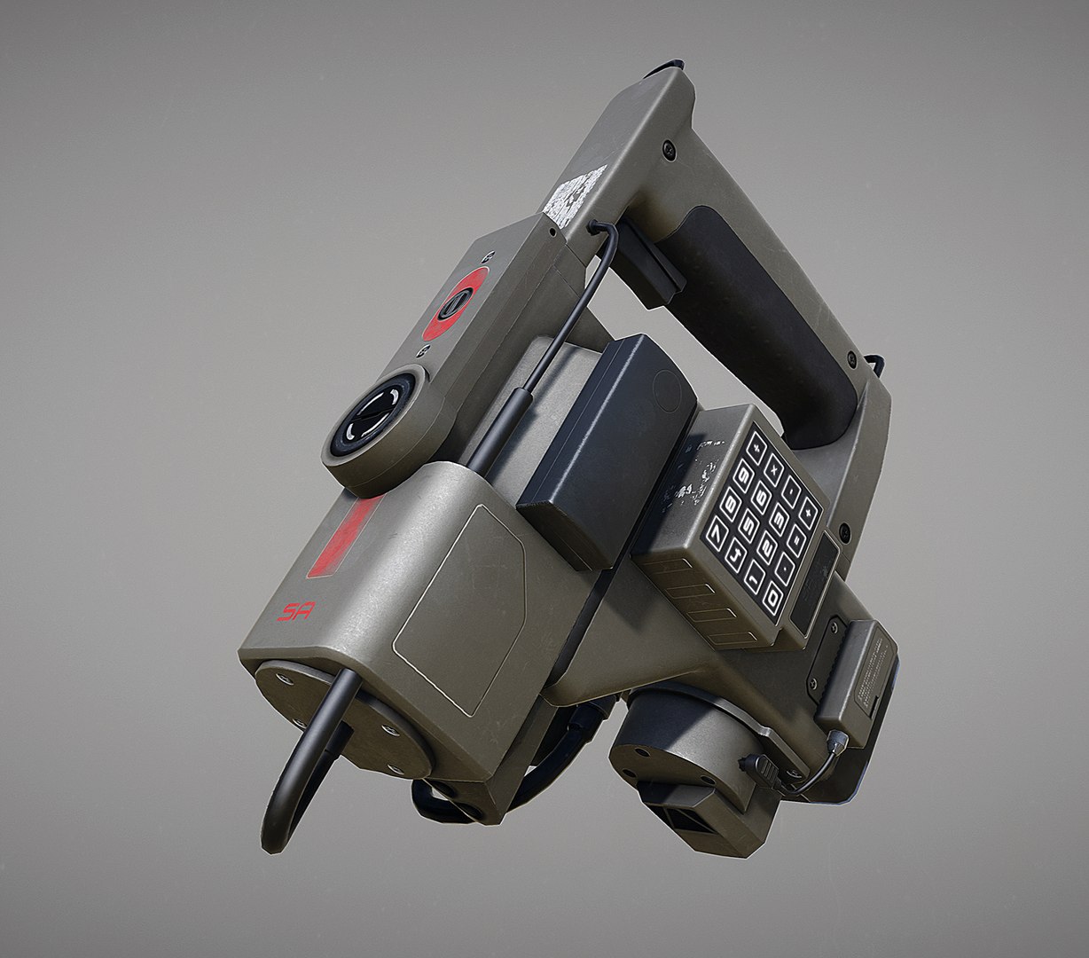 Motion Tracker Prop Pbr Obj