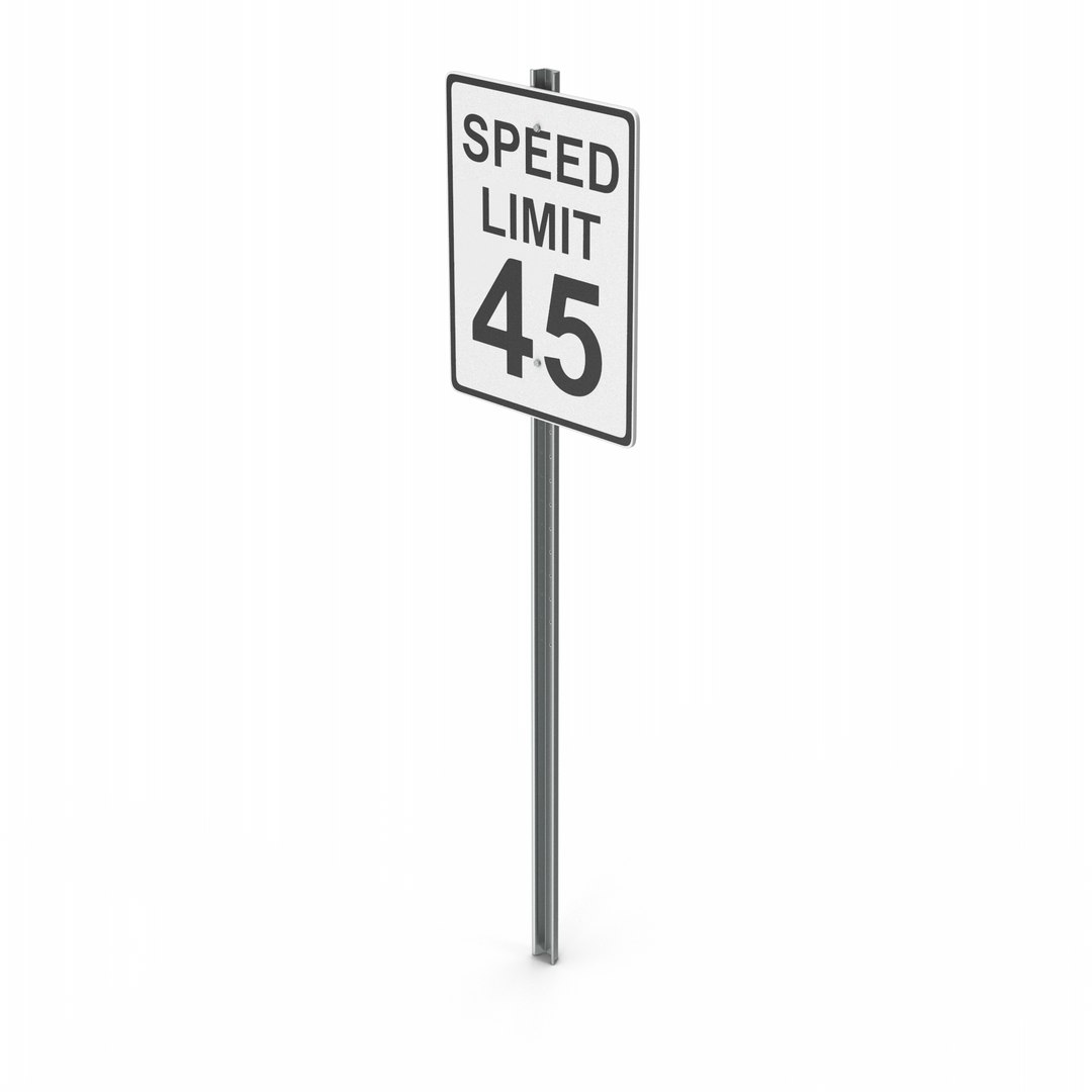 3D Model Speed Limit 45 Road Sign TurboSquid 2045600 3D Model Speed Limit 45 Road Sign TurboSquid 2045600