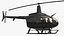 Hélicoptère utilitaire léger moderne noir