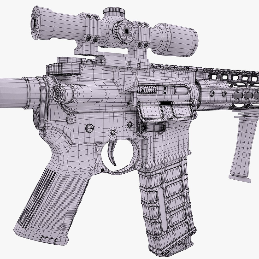 3d Model Ar-15