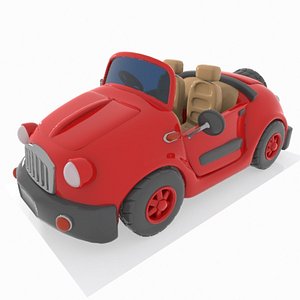 Cartoon Convertible Car