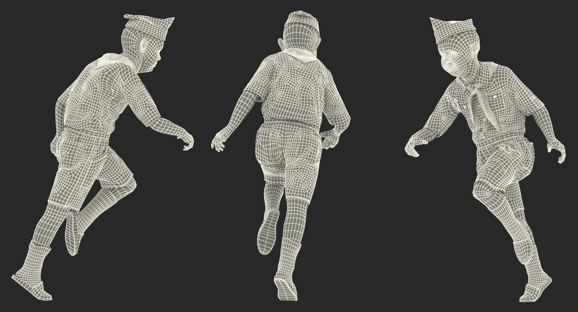 3D Boy Running Pose - TurboSquid 1311907