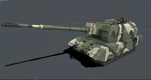 2S35 Koalitsiya-SV 3D model