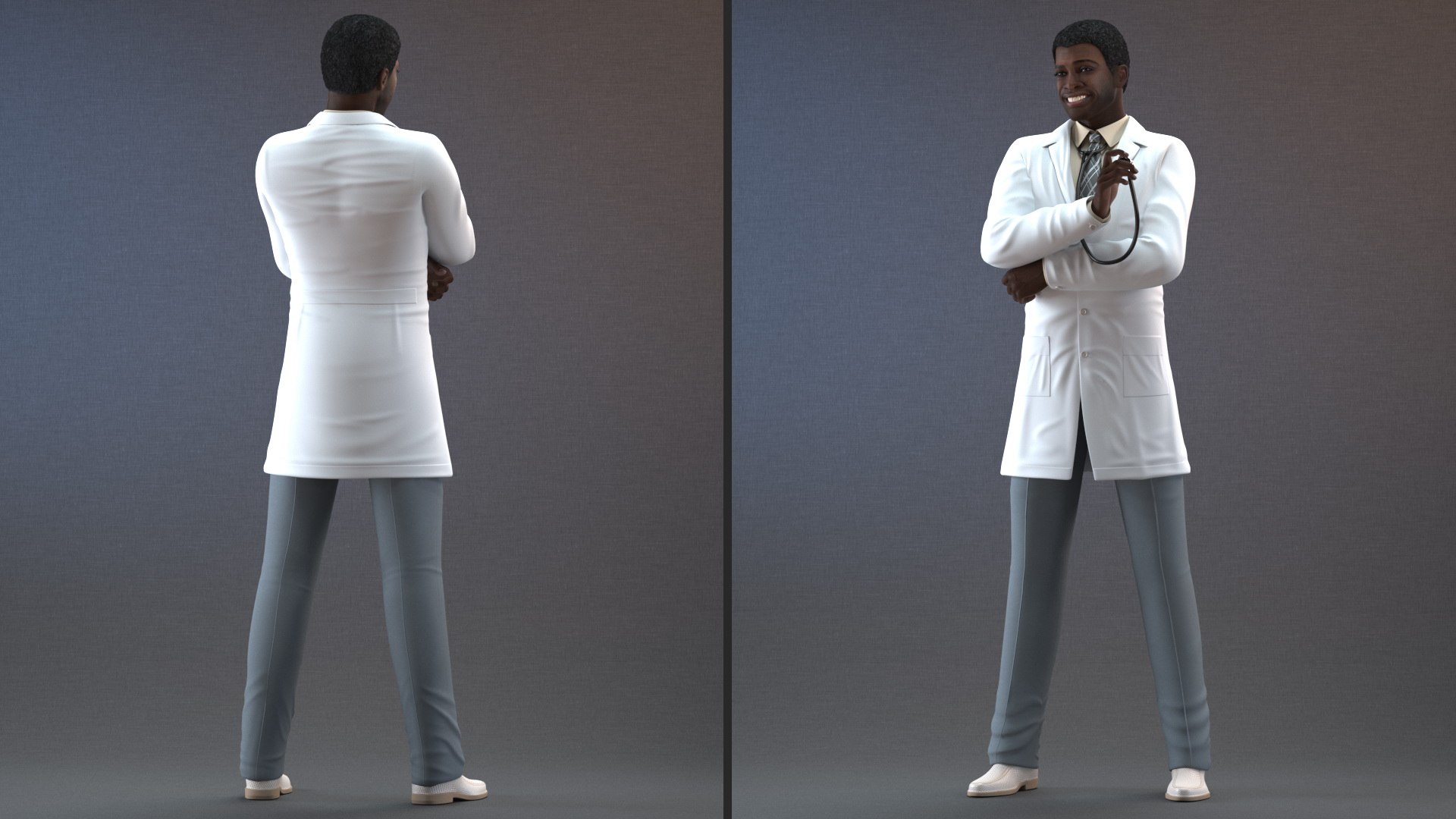 african american male doctor 3D https://p.turbosquid.com/ts-thumb/jM/Q7tc4d/ooqXKx2D/africanamericanmaledoctorriggedvray3dmodel013/jpg/1609692055/1920x1080/fit_q87/0d67255c9d69f6ea427fffb3b7af78f7b24d8a37/africanamericanmaledoctorriggedvray3dmodel013.jpg
