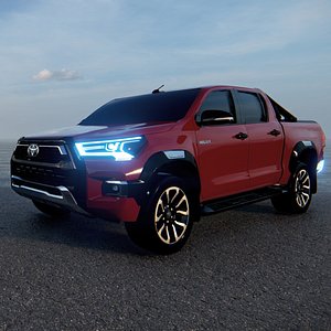 3D model Toyota Hilux Double Cab Invincible 2020 3D