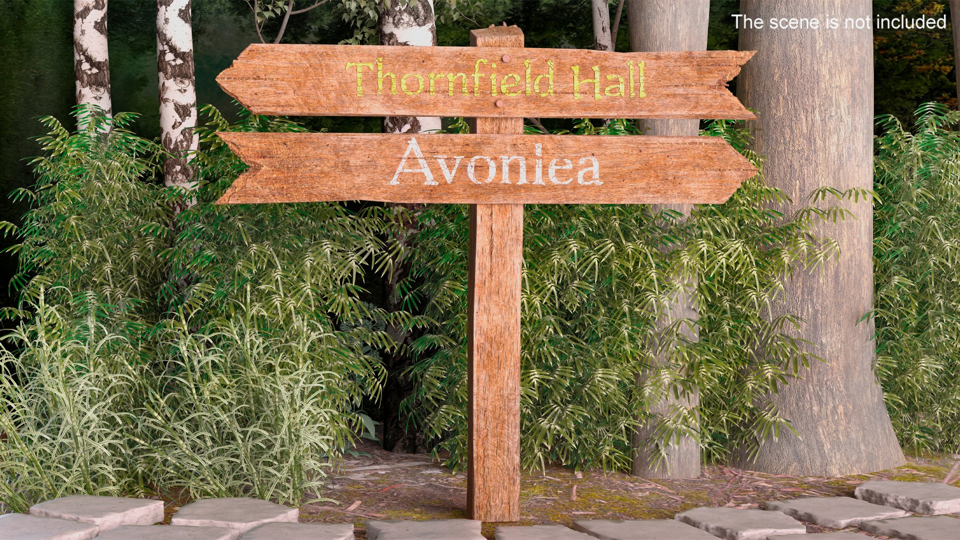 Old Wooden Direction Pointer Signpost Model - TurboSquid 2111363