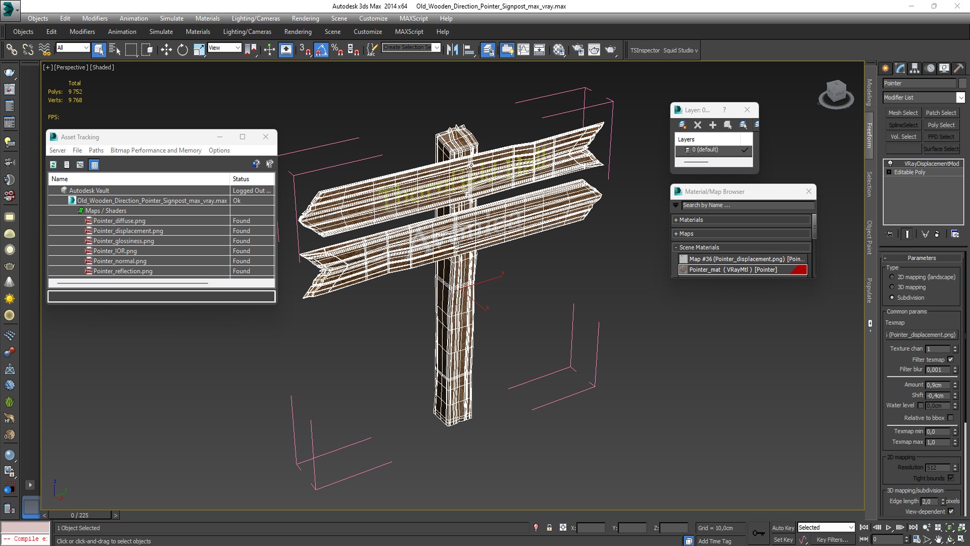 Old Wooden Direction Pointer Signpost Model - TurboSquid 2111363