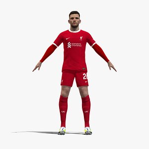 3D Rigged Andrew Robertson Liverpool 2024 3D model