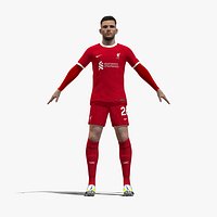 3D Rigged Andrew Robertson Liverpool 2024