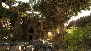 3D model Desert Temple