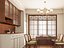 3D modern dining room model
