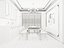 3D modern dining room model
