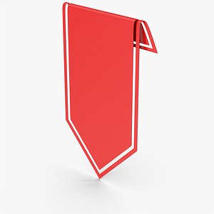 3D Red Banner