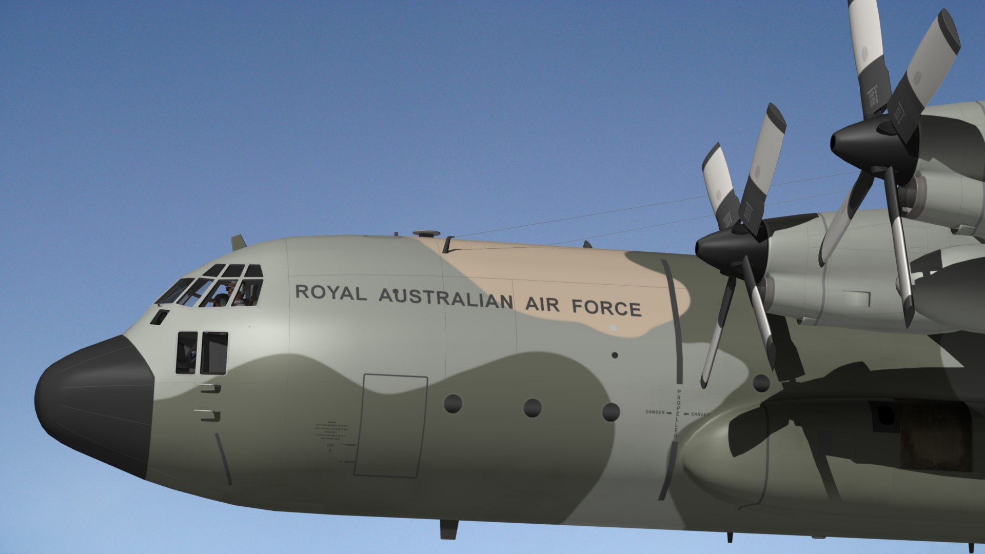 3D Hercules C130 RAAF - TurboSquid 1868712