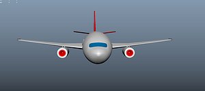 3d plane passenger model