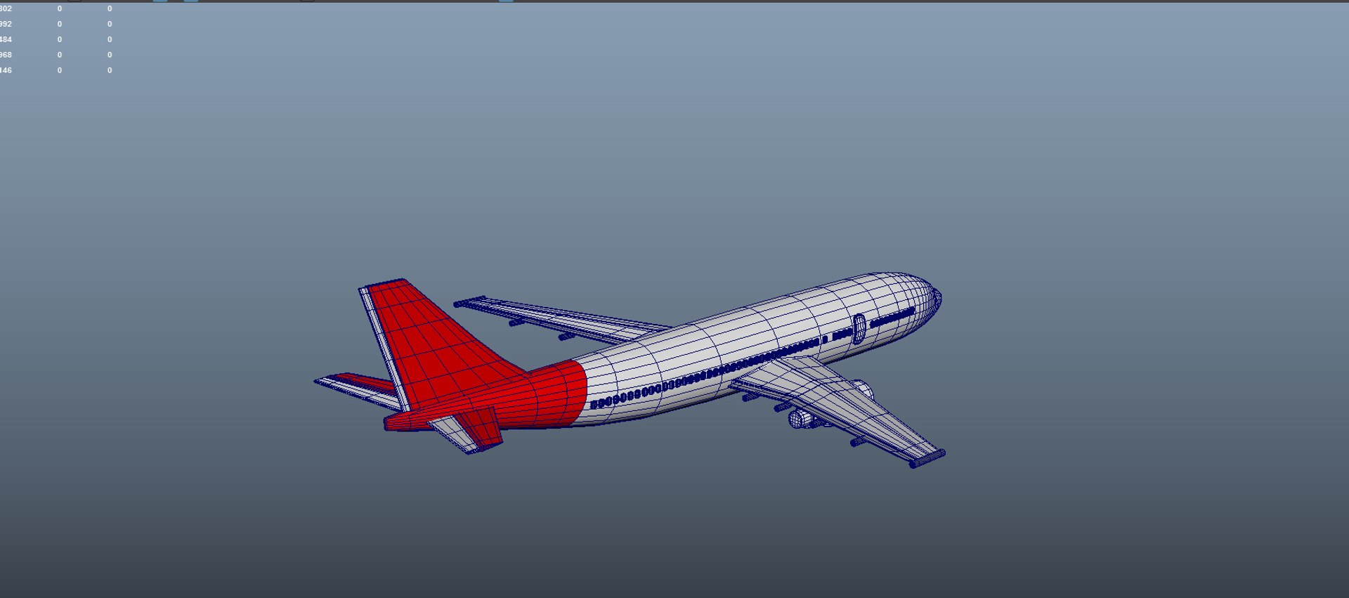 3d plane passenger model