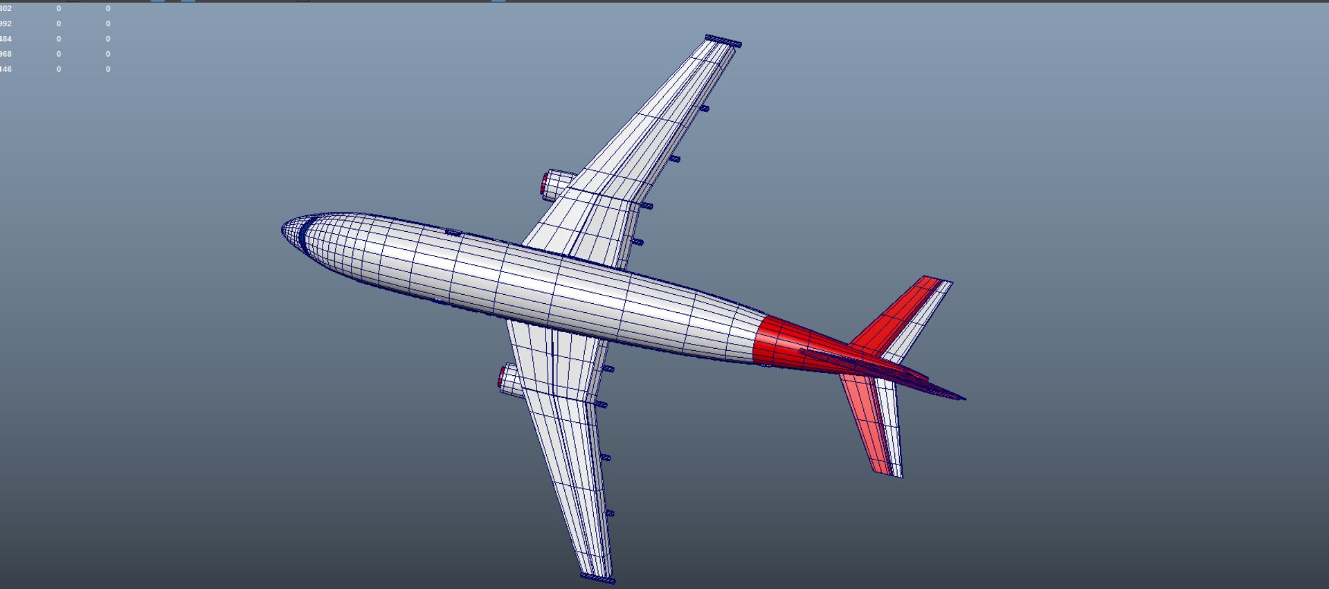 3d plane passenger model