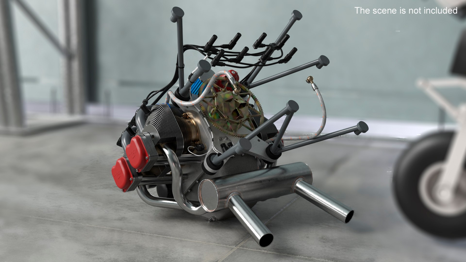 Electronic Fuel Injected Aircraft Engine UL260i 3D Model TurboSquid