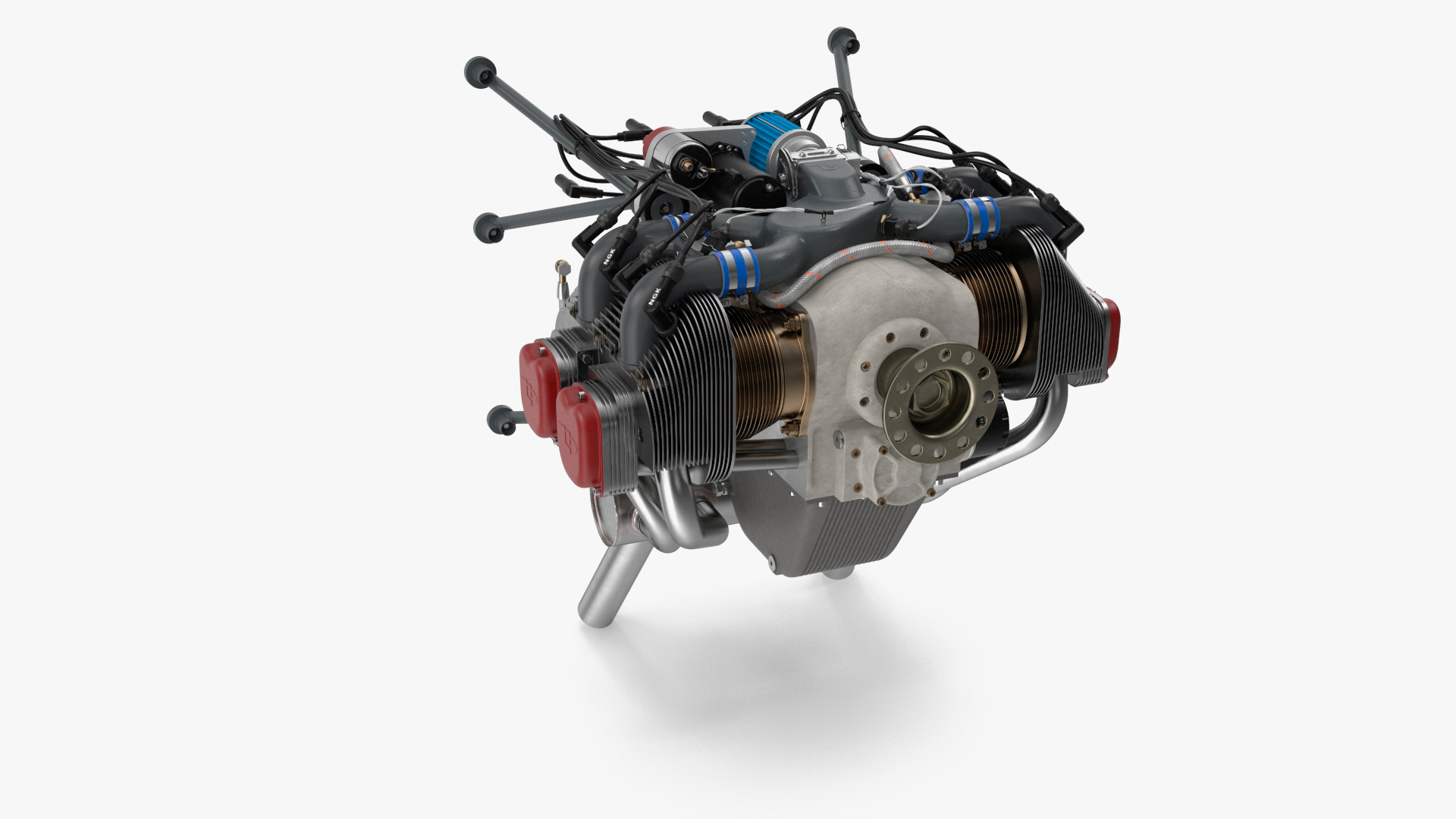 Electronic Fuel Injected Aircraft Engine UL260i 3D Model TurboSquid