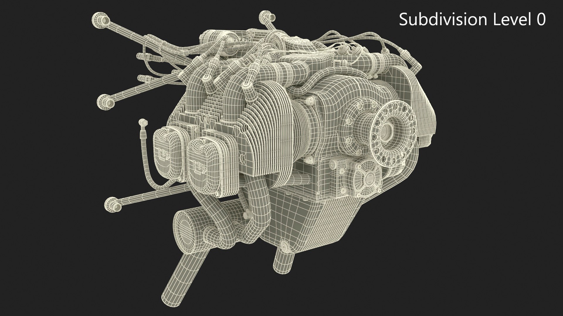 Electronic Fuel Injected Aircraft Engine UL260i 3D Model TurboSquid