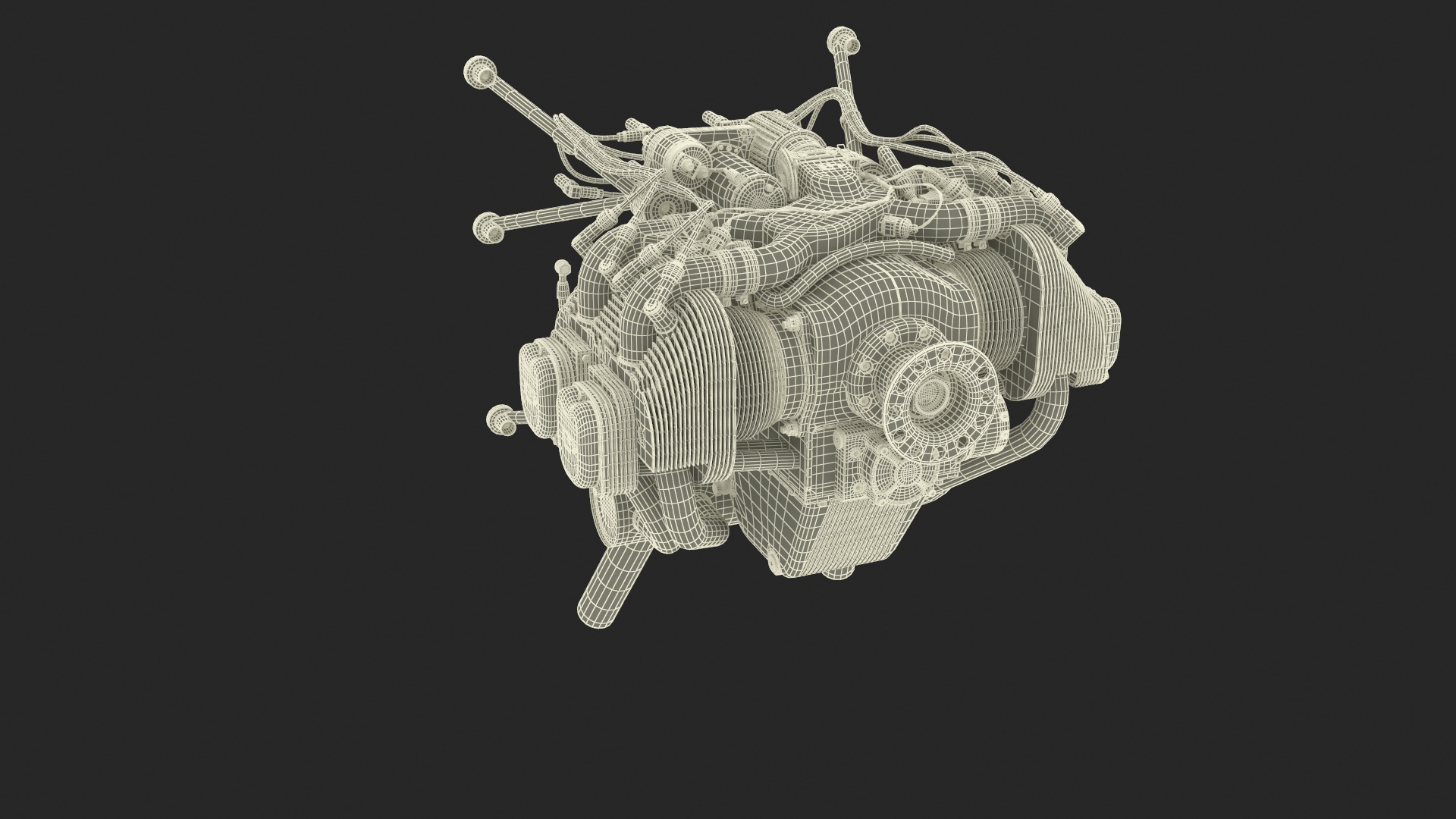 Electronic Fuel Injected Aircraft Engine UL260i 3D Model TurboSquid