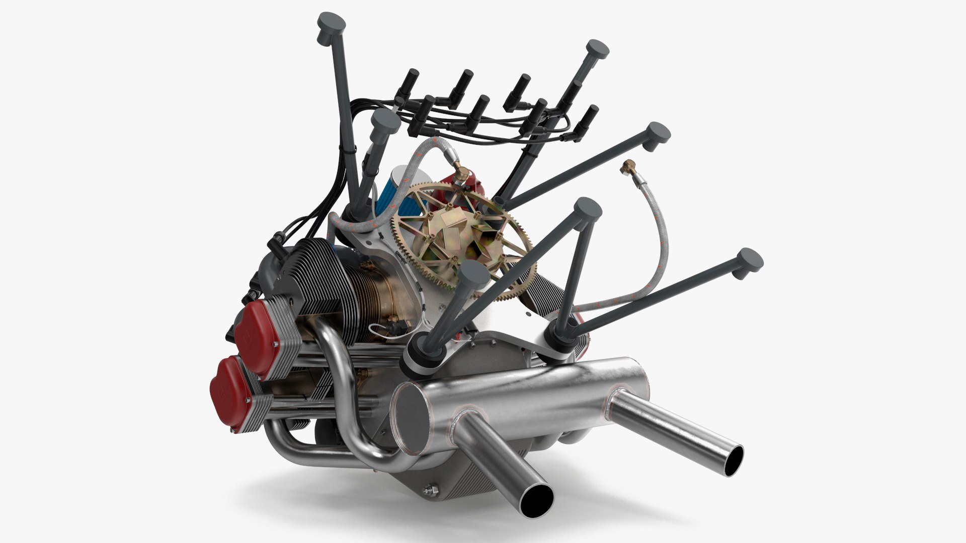 Electronic Fuel Injected Aircraft Engine UL260i 3D Model TurboSquid